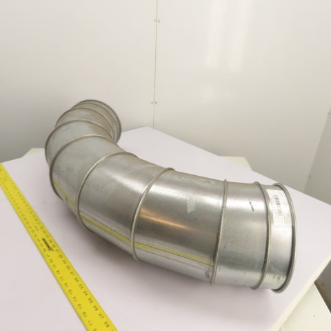 Nordfab 2-13010-9015-12200 Quick-Fit Galvanized Segmented Duct Elbow 10" 90°