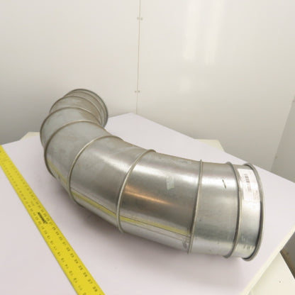 Nordfab 2-13010-9015-12200 Quick-Fit Galvanized Segmented Duct Elbow 10" 90°