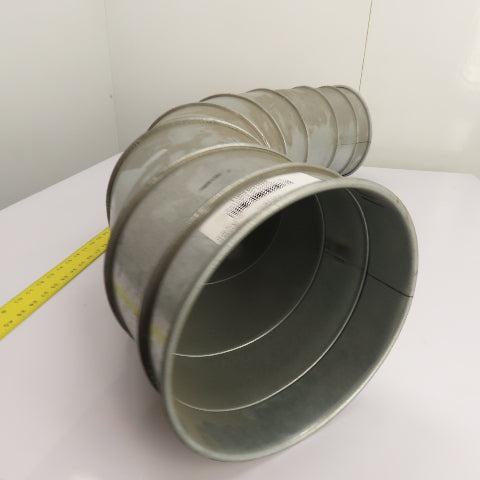 Nordfab 2-13010-9015-12200 Quick-Fit Galvanized Segmented Duct Elbow 10" 90°