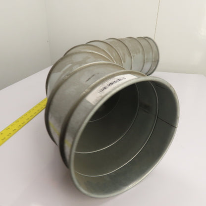 Nordfab 2-13010-9015-12200 Quick-Fit Galvanized Segmented Duct Elbow 10" 90°