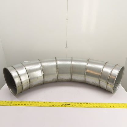 Nordfab 2-13010-9015-12200 Quick-Fit Galvanized Segmented Duct Elbow 10" 90°