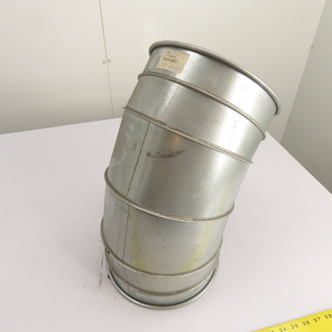 Nordfab 8040400010 10" QF 45° Galvanized Steel Segmented Duct Elbow 22ga