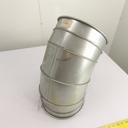 Nordfab 8040400010 10" QF 45° Galvanized Steel Segmented Duct Elbow 22ga