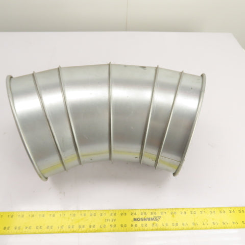 Nordfab 8040400010 10" QF 45° Galvanized Steel Segmented Duct Elbow 22ga