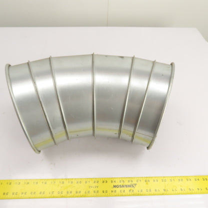Nordfab 8040400010 10" QF 45° Galvanized Steel Segmented Duct Elbow 22ga