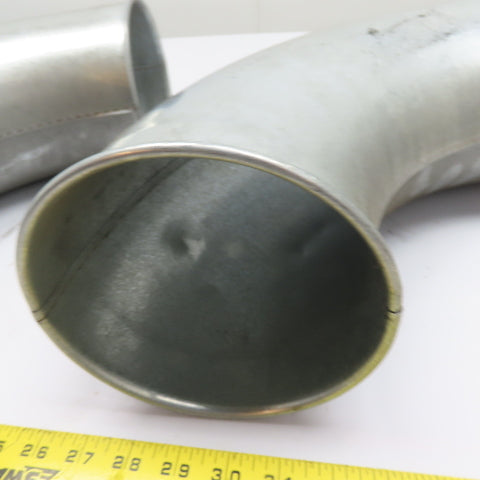 6" Galvanized Steel 90° Duct Elbows Lot Of 2