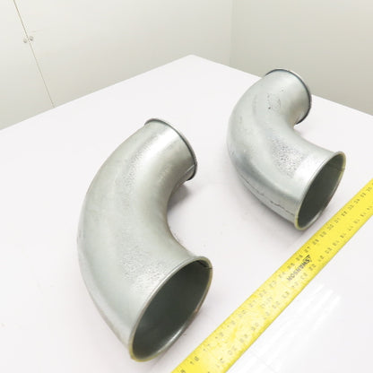 6" Galvanized Steel 90° Duct Elbows Lot Of 2