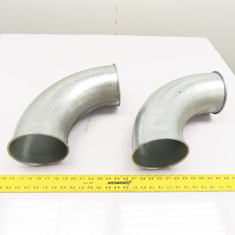 6" Galvanized Steel 90° Duct Elbows Lot Of 2
