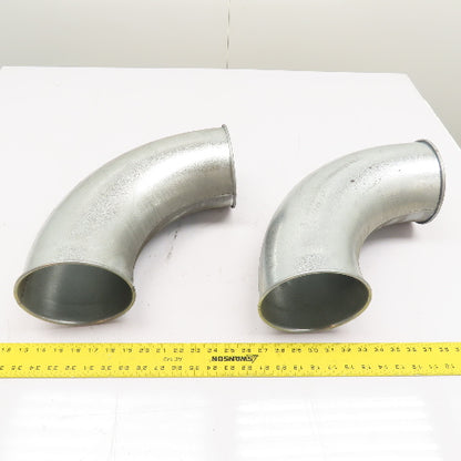 6" Galvanized Steel 90° Duct Elbows Lot Of 2