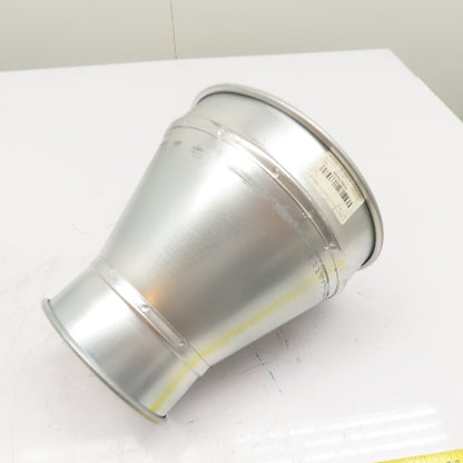 Nordfab 8040025889 Quick-Fit Galvanized Concentric Duct Reducer 22ga 10" to 6"