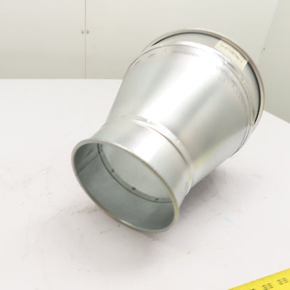 Nordfab 8040025889 Quick-Fit Galvanized Concentric Duct Reducer 22ga 10" to 6"