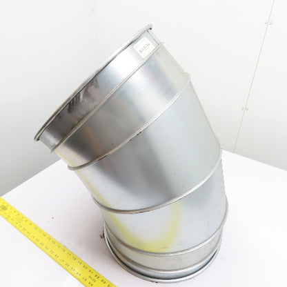 Nordfab 8040400034 16" 45° Elbow QF Duct Fitting 20ga Galvanized