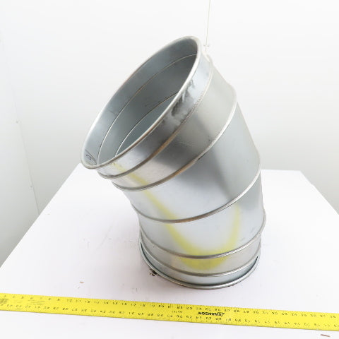 Nordfab 8040400034 16" 45° Elbow QF Duct Fitting 20ga Galvanized