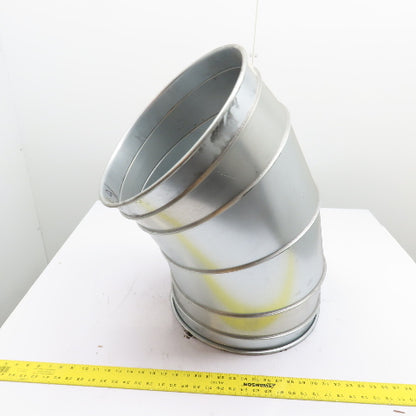 Nordfab 8040400034 16" 45° Elbow QF Duct Fitting 20ga Galvanized