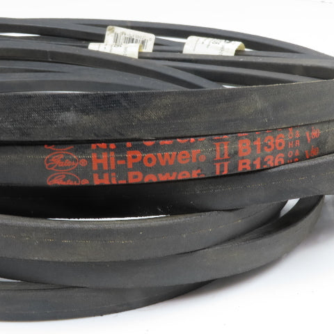 Gates B-136 Hi-Power B Section V Belt 140" NOS Lot Of 3
