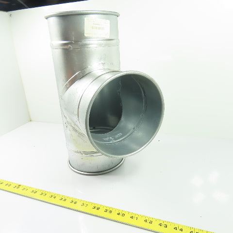 Nordfab 8040304721 Quick-Fit 90 Degree Branch Tee Duct Fitting 6" x 6" x 6" 22ga