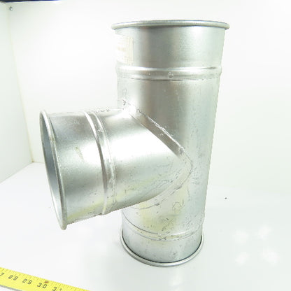 Nordfab 8040304721 Quick-Fit 90 Degree Branch Tee Duct Fitting 6" x 6" x 6" 22ga