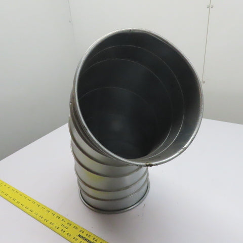 Nordfab 8040400011 10" 60° Multi-Segment Galvanized Duct Elbow