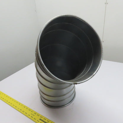Nordfab 8040400011 10" 60° Multi-Segment Galvanized Duct Elbow