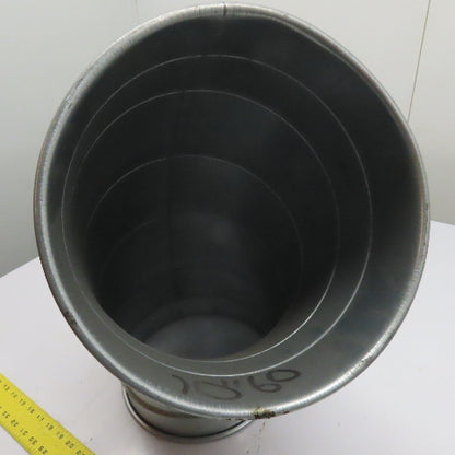 Nordfab 8040400011 10" 60° Multi-Segment Galvanized Duct Elbow