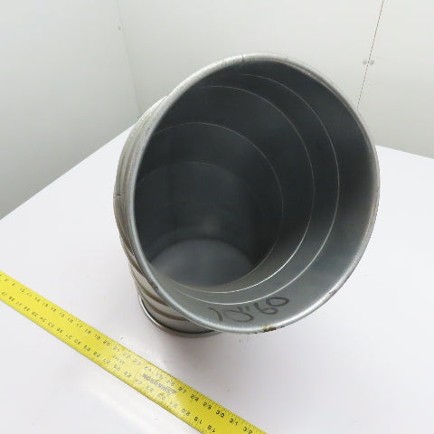 Nordfab 8040400011 10" 60° Multi-Segment Galvanized Duct Elbow