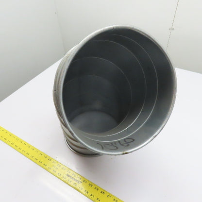 Nordfab 8040400011 10" 60° Multi-Segment Galvanized Duct Elbow