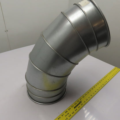 Nordfab 8040400011 10" 60° Multi-Segment Galvanized Duct Elbow
