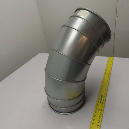 Nordfab 8040400011 10" 60° Multi-Segment Galvanized Duct Elbow