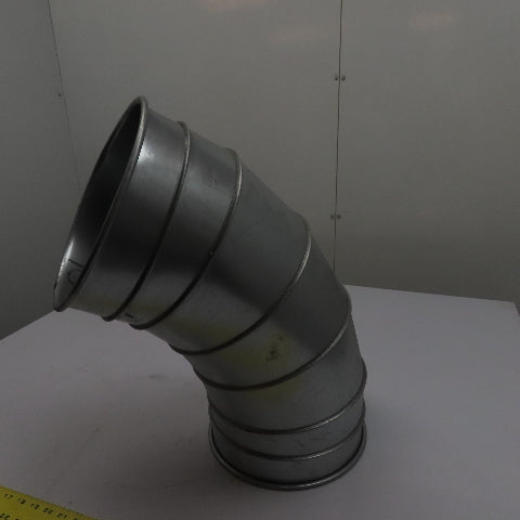 Nordfab 8040400011 10" 60° Multi-Segment Galvanized Duct Elbow