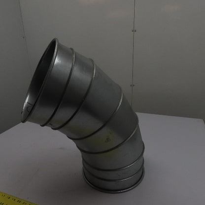 Nordfab 8040400011 10" 60° Multi-Segment Galvanized Duct Elbow