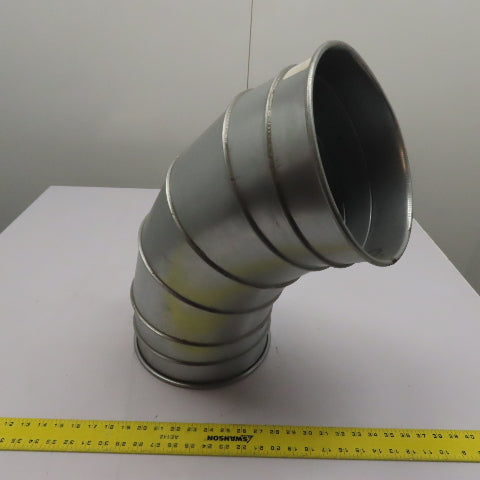Nordfab 8040400011 10" 60° Multi-Segment Galvanized Duct Elbow
