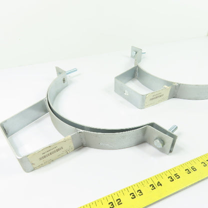 Nordfab 8010004181 8" QF Galvanized 14ga Ductwork Pipe Hanger Bracket Lot Of 2