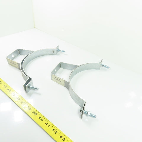 Nordfab 8010004181 8" QF Galvanized 14ga Ductwork Pipe Hanger Bracket Lot Of 2
