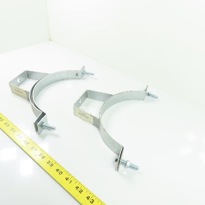 Nordfab 8010004181 8" QF Galvanized 14ga Ductwork Pipe Hanger Bracket Lot Of 2