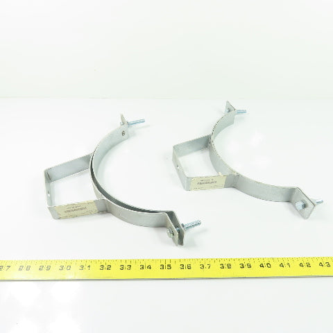 Nordfab 8010004181 8" QF Galvanized 14ga Ductwork Pipe Hanger Bracket Lot Of 2