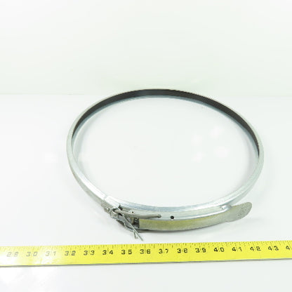 Nordfab 8010005533 14" QF Quick-Fit Galvanized Duct Clamping Ring with Gasket