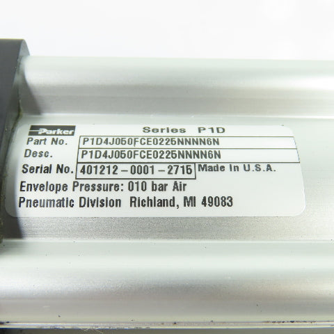 Parker P1D4J050FCE0225NNNN6N Double End Pneumatic Cylinder 50mm Bore 225mmStroke