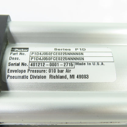 Parker P1D4J050FCE0225NNNN6N Double End Pneumatic Cylinder 50mm Bore 225mmStroke
