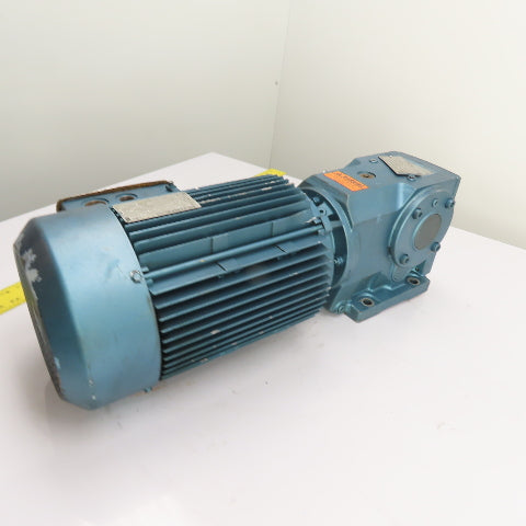 SEW-Eurodrive K66DV132S4 7.5HP 14.05:1Ratio Helical-Bevel Gearmotor 3Ph230V/460V
