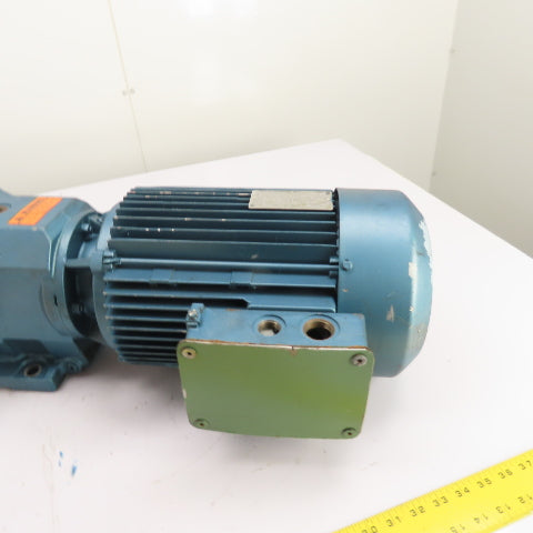 SEW-Eurodrive K66DV132S4 7.5HP 14.05:1Ratio Helical-Bevel Gearmotor 3Ph230V/460V