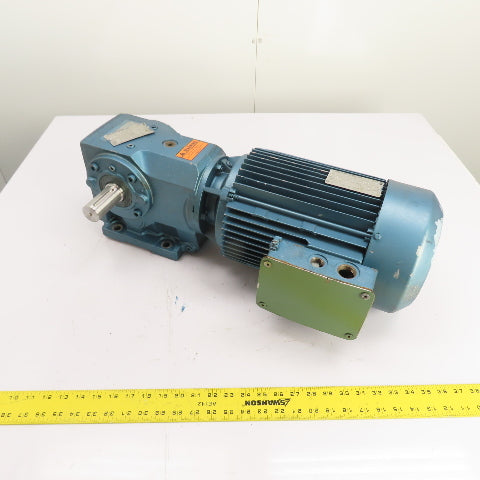 SEW-Eurodrive K66DV132S4 7.5HP 14.05:1Ratio Helical-Bevel Gearmotor 3Ph230V/460V