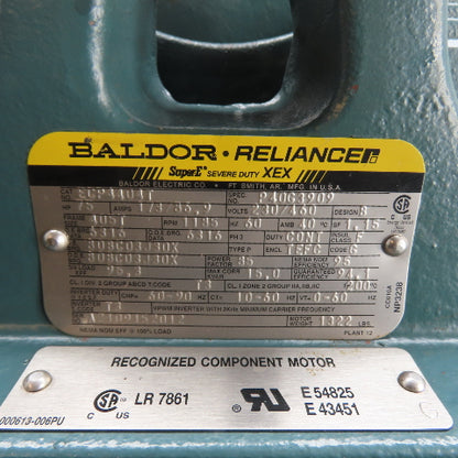 Baldor-Reliance ECP4404T 75HP Electric Motor 230/460V 3Ph 405T Frame 1185RPM NEW