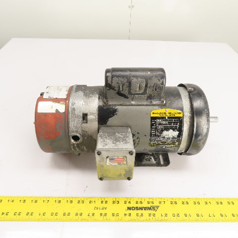 Baldor-Reliance BL3510 1HP Electric Motor 115/230V 1Ph 1725RPM 56 Frame W/ Brake
