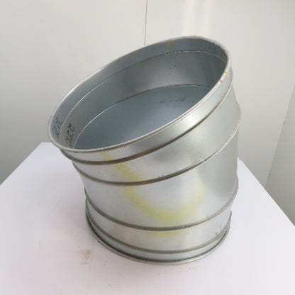 Nordfab 8040400057 22" Quick Connect 30° Galvanized Steel Duct Elbow 20Ga
