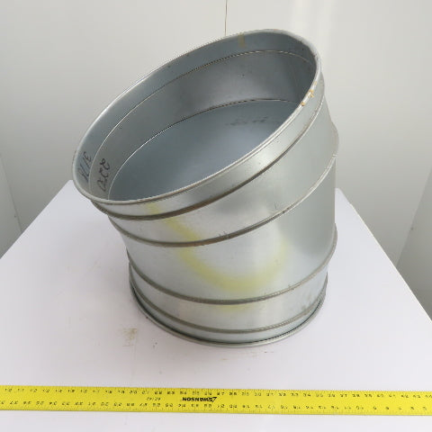 Nordfab 8040400057 22" Quick Connect 30° Galvanized Steel Duct Elbow 20Ga