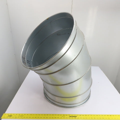 Nordfab 8040400058 22" Galvanized Steel Duct Ductwork Elbow 45°