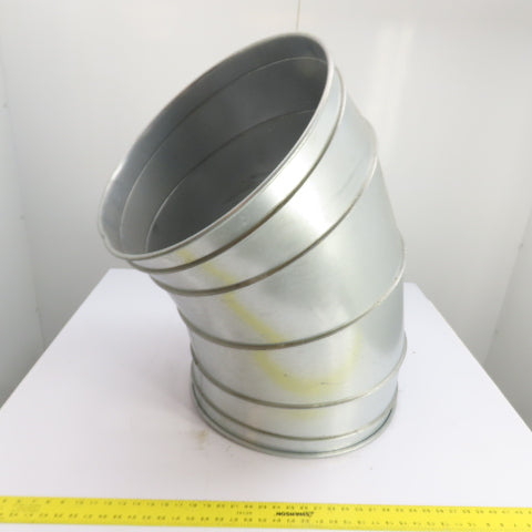 Nordfab 8040400050 20" Quick-Fit Galvanized Steel 45° Duct Elbow 20ga