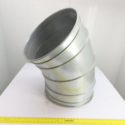 Nordfab 8040400050 20" Quick-Fit Galvanized Steel 45° Duct Elbow 20ga