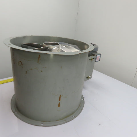 Dayton 4C661A 18" Belt Drive Tubeaxial Fan 3/4HP 3Ph 208-230/460V