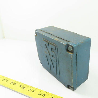 SEW-Eurodrive  Electric Motor Cast Terminal Junction Box Cover 5-1/2" x 4-1/4"